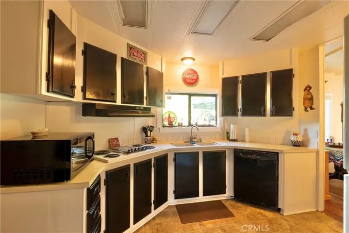 Kitchen with plenty of cabinets.