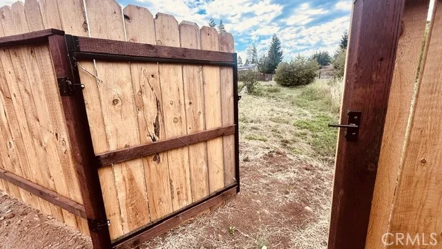 Gate to additional part of property.