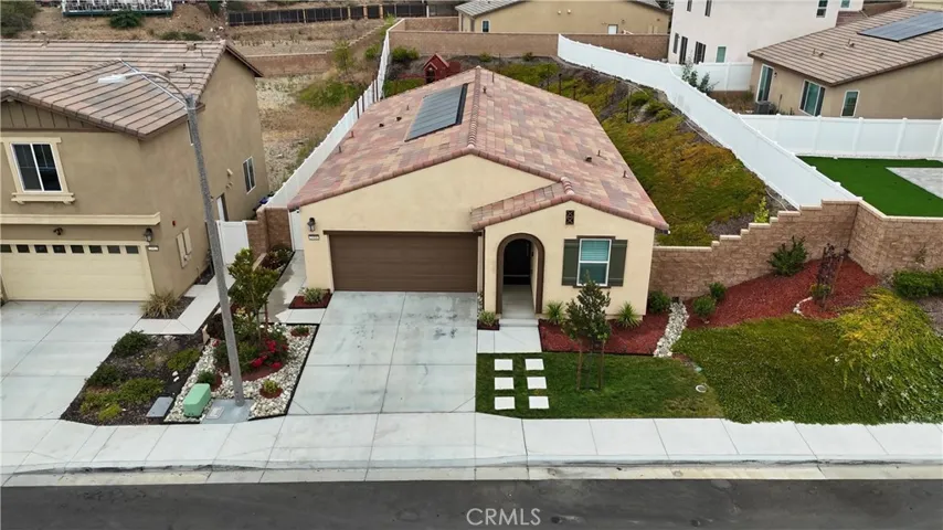 Aerial view of house