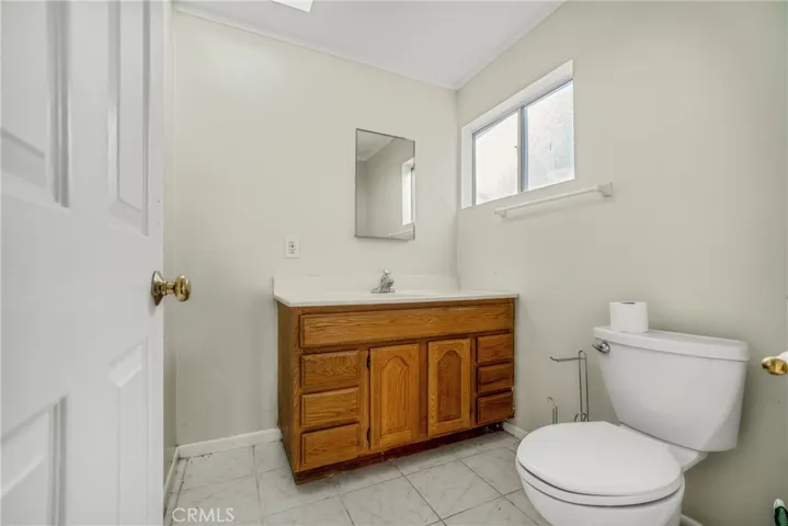 bathroom in garage