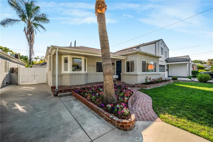 Front view showing driveway