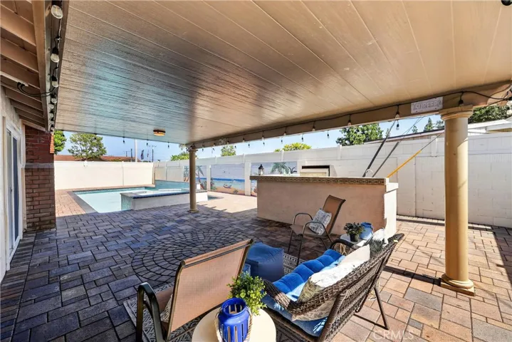 View from the Patio to the Pool