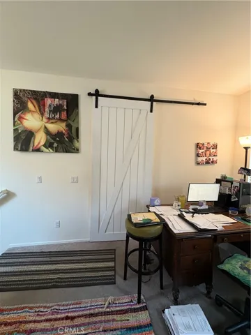 Barndoor to guest rooms
