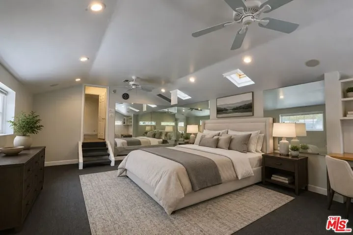 Virtually staged bedroom