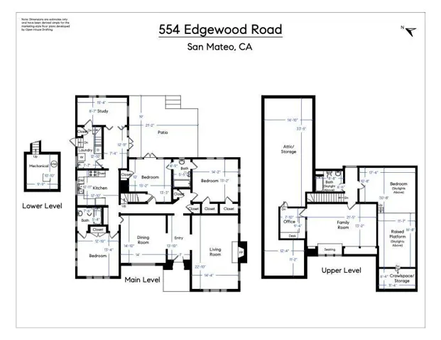 554 Edgewood Road, San Mateo, California 94402