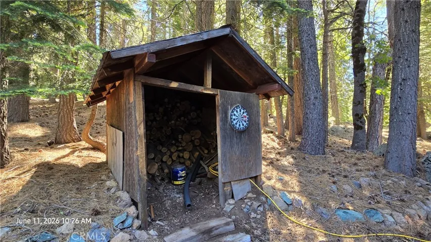 woodshed outside front door