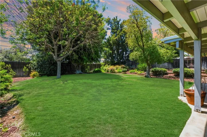 Mature landscaping