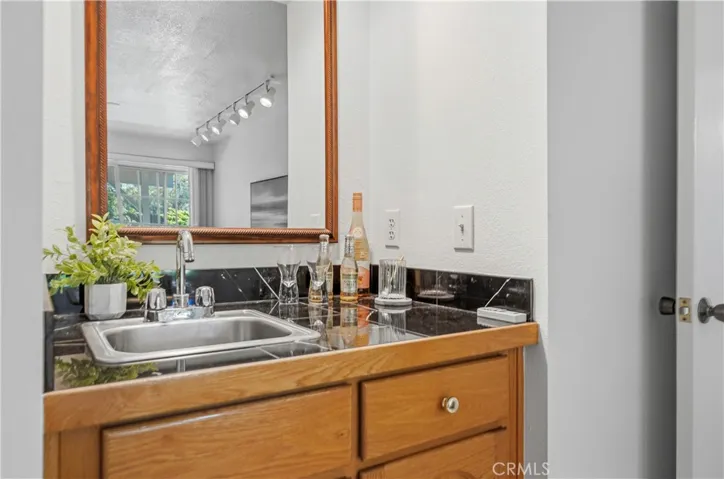 Wet bar in family room