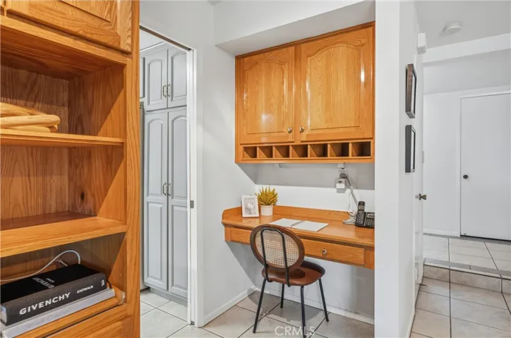 Desk space in kitchen