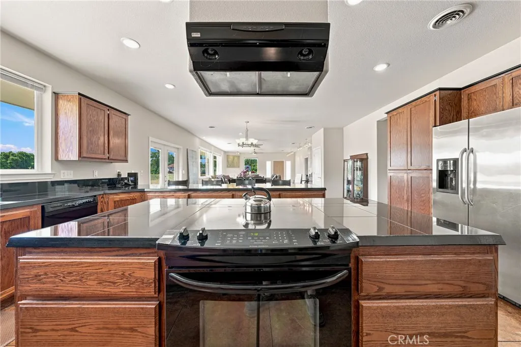 Kitchen open to the living room