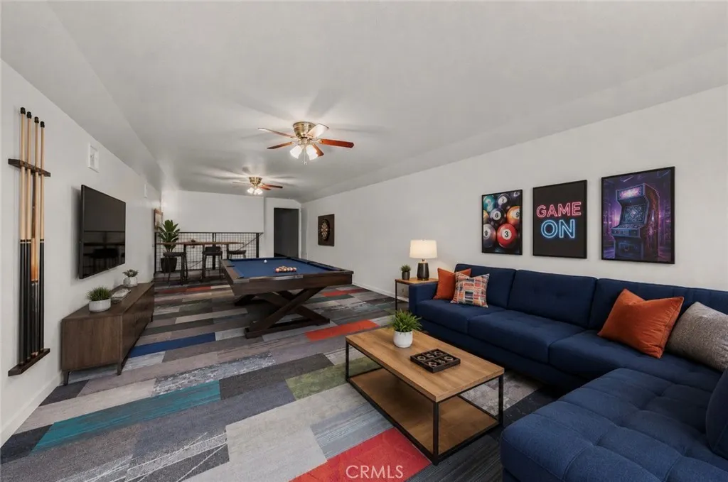 Virtually Staged Game Room