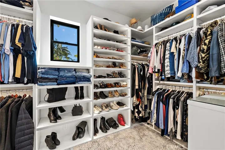 Primary walk-in closet