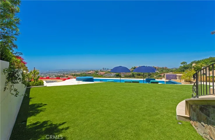 Backyard lawn