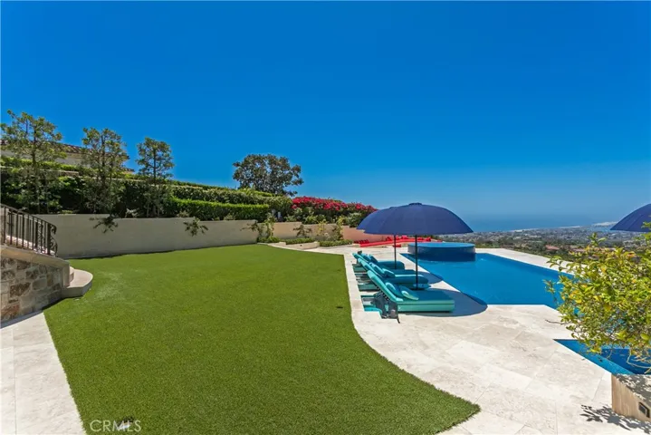 Backyard lawn