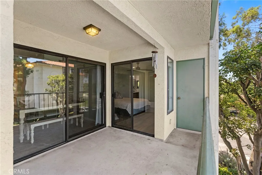 One of the two outdoor patios - include two storage closets