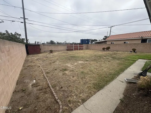 Backyard with alley access