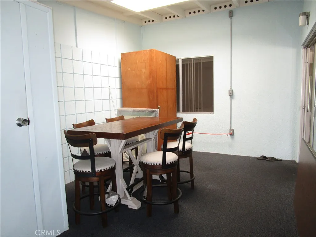 Enclosed patio area