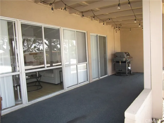 Exterior patio area