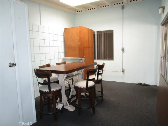 Enclosed patio area