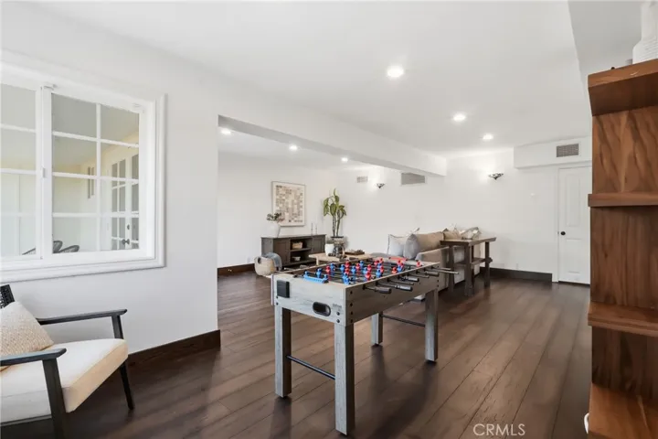 Family room, door to the right leads to laundry room
