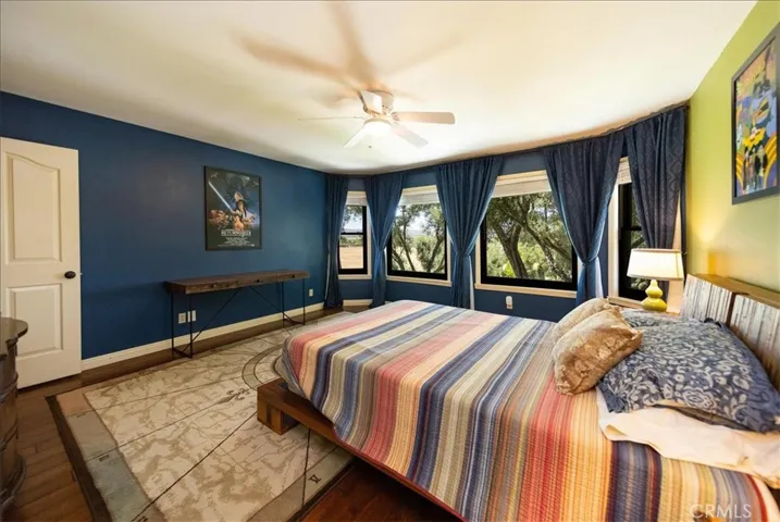 Upstairs bedroom with view
