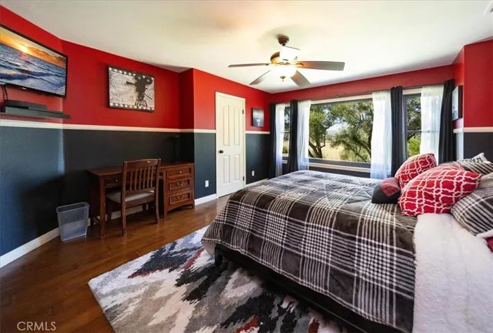 Upstairs bedroom with view