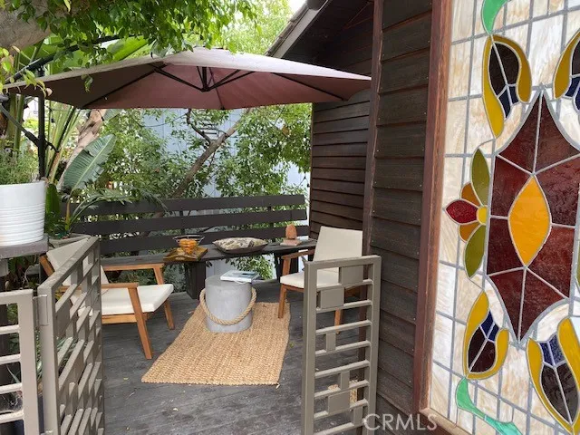 Front porch by entrance