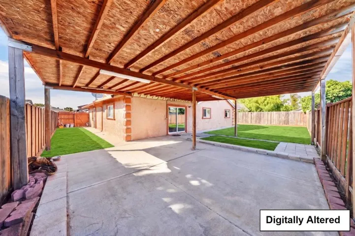 Covered Back Yard Patio