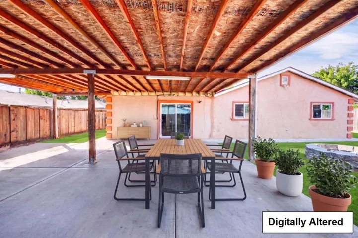 Covered Back Yard Patio