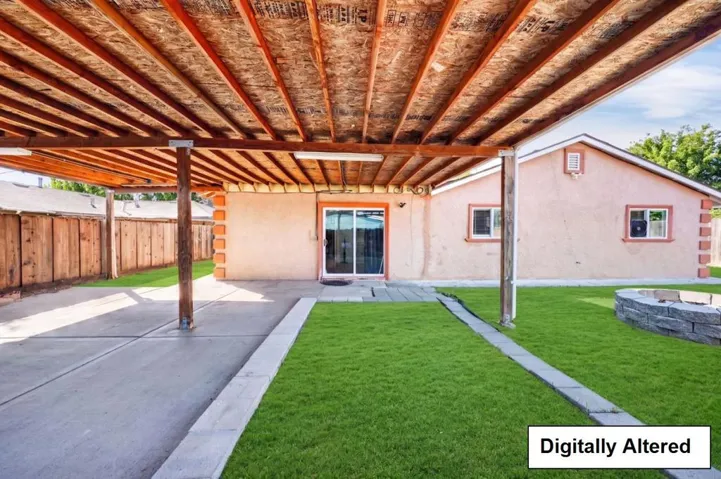 Covered Back Yard Patio