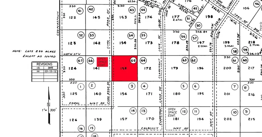 SLO Tax Map showing open space easment