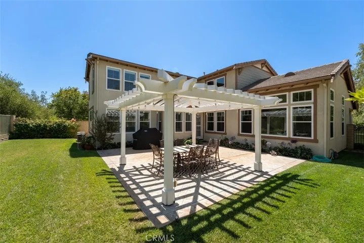 Gazebo is hard-wired with electric outlet for lighting and entertaining. No one behind you.