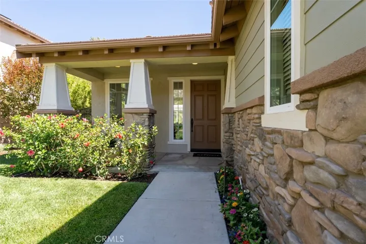 Welcoming entry with front porch
