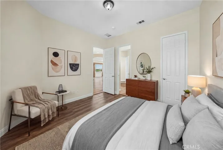 Bedroom 1 with bathroom access Virtually staged to see the potential of the space