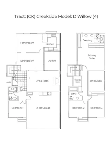 Creekside Willow Model Floorplan