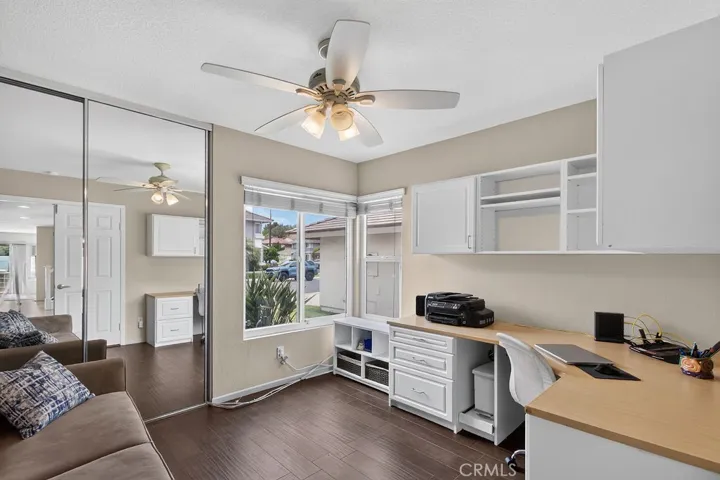 First floor bedroom, currently used as an office