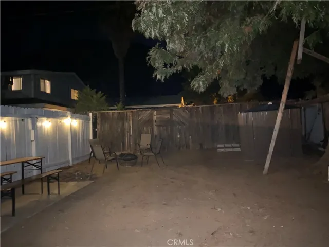Private backyard