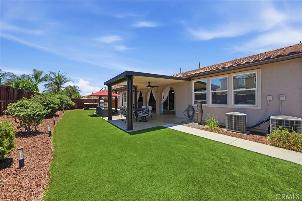 Waterwise larger than average backyard