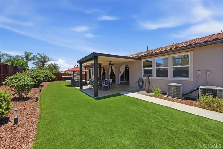 Waterwise larger than average backyard