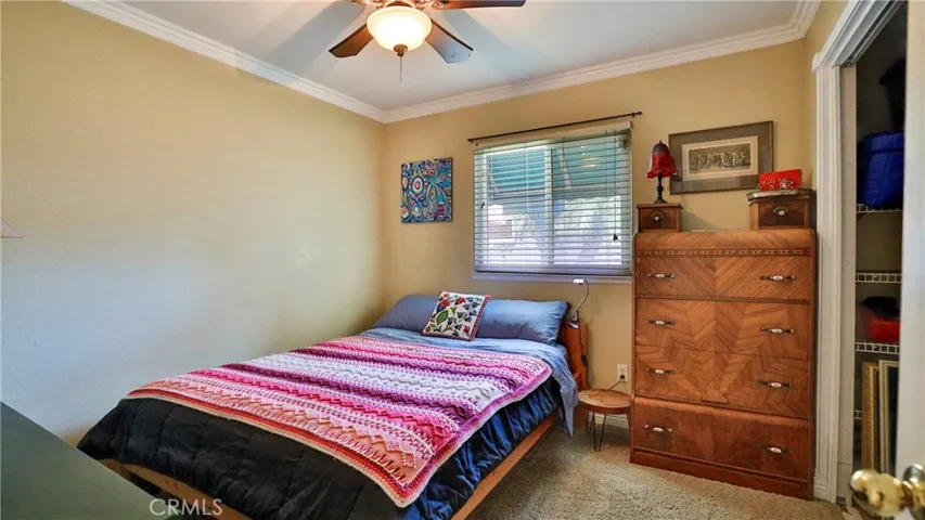 Bedroom #3, carpet, ceiling fan