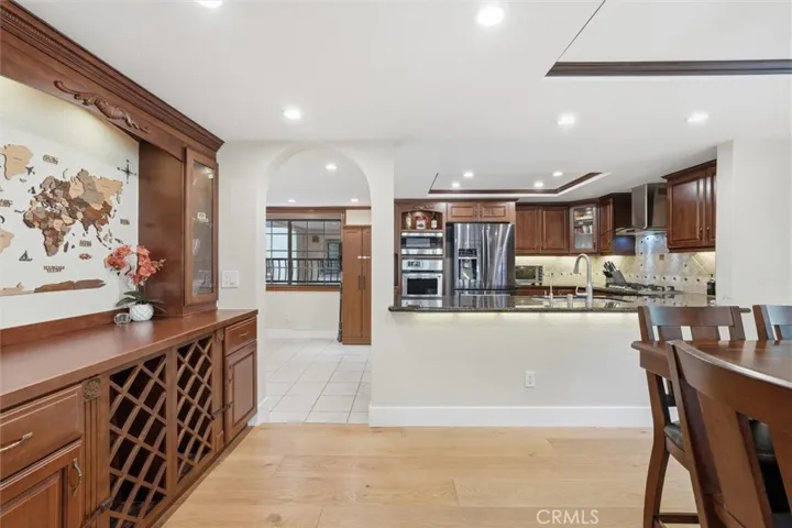 Built in wine cellar