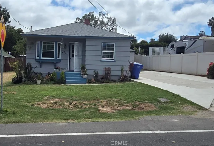 front of the house