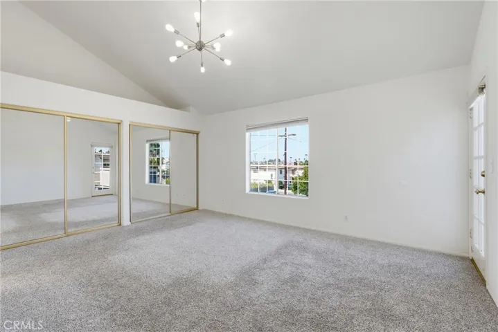 Primary bedroom on second level