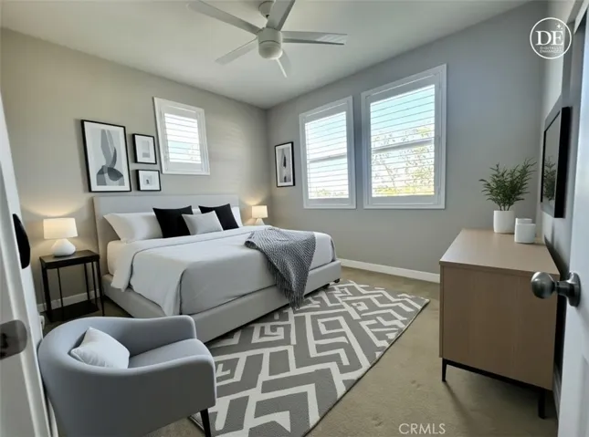 Primary bedroom-Virtually staged