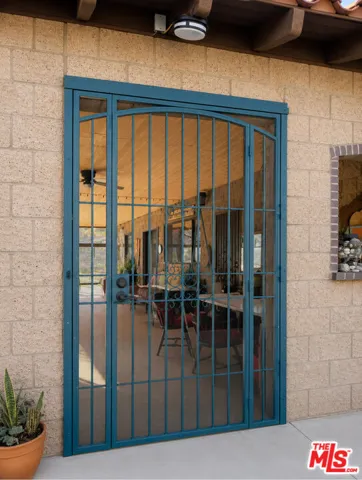 side entrance to patio