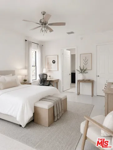 In-law suite bedroom Staged