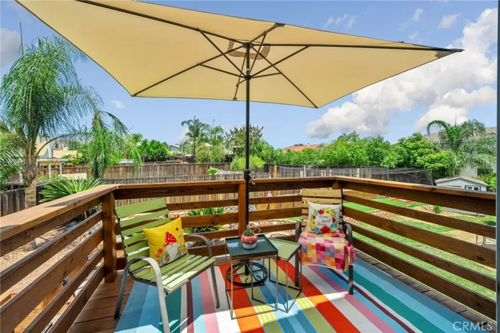 Deck off the primary suite
