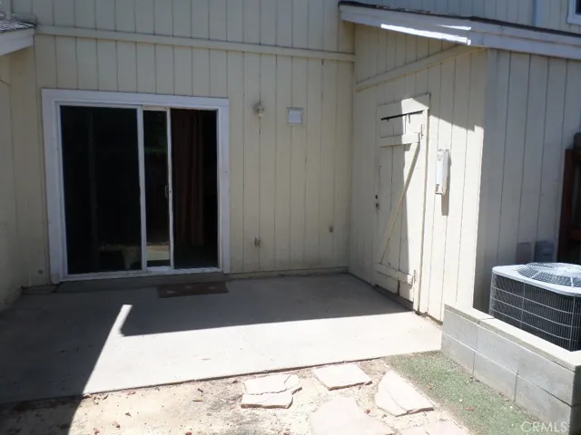 View of the backyard space towards the house