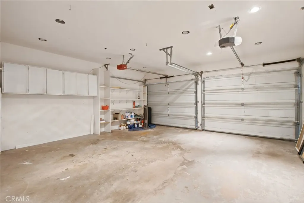 Two-car garage interior