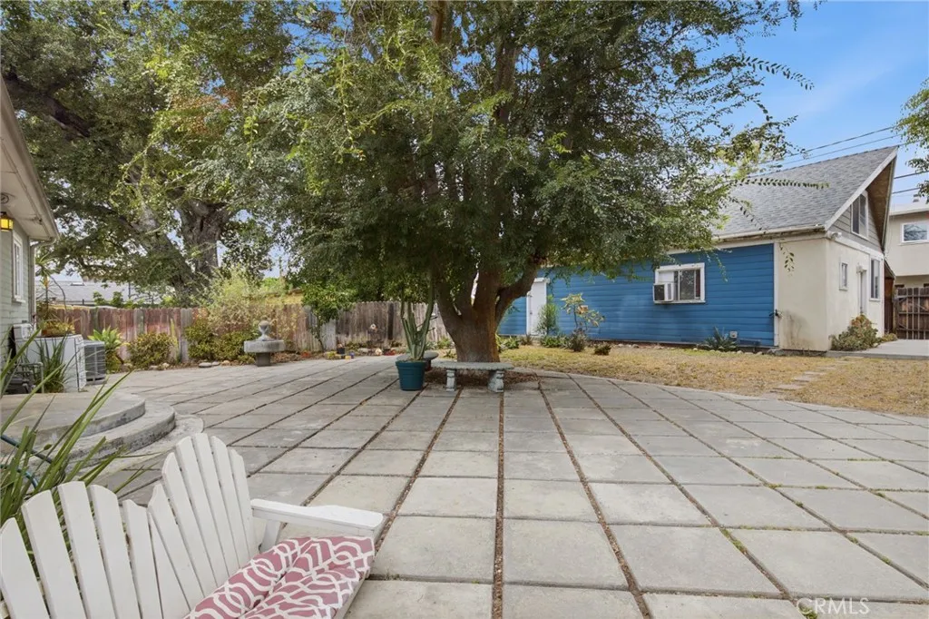Paver patio area